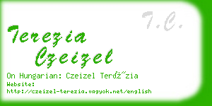 terezia czeizel business card